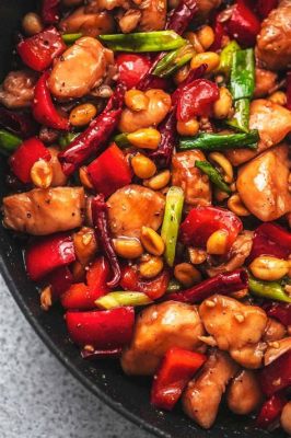  Kung Pao Kyckling – En explosiv kombination av kryddig värme och sötsyrlig balans!